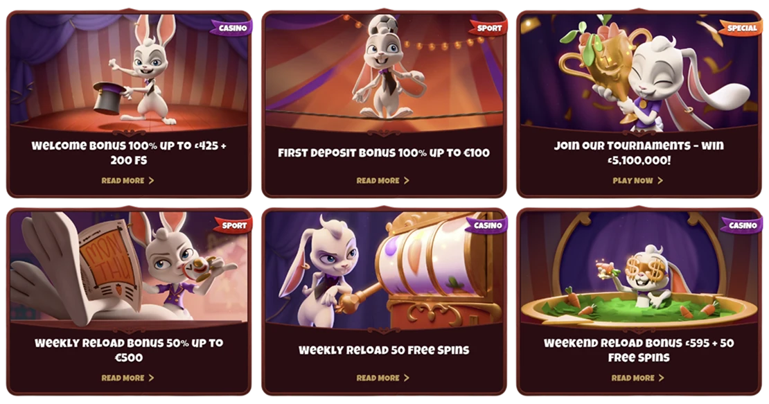 Magius Casino bonus